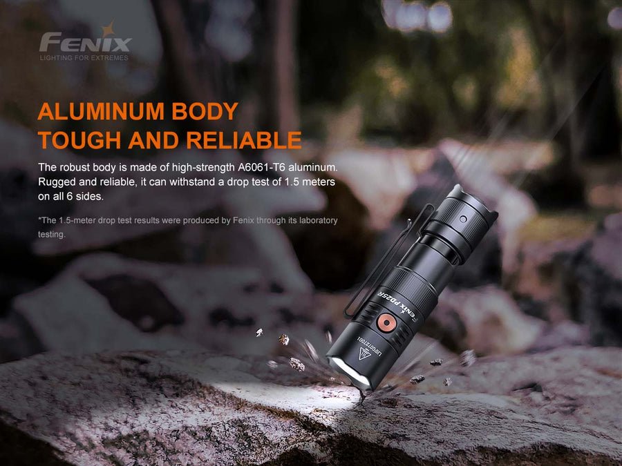 Fenix PD25R Rechargeable EDC Flashlight - IP68 Waterproof & Dustproof - WCUniforms