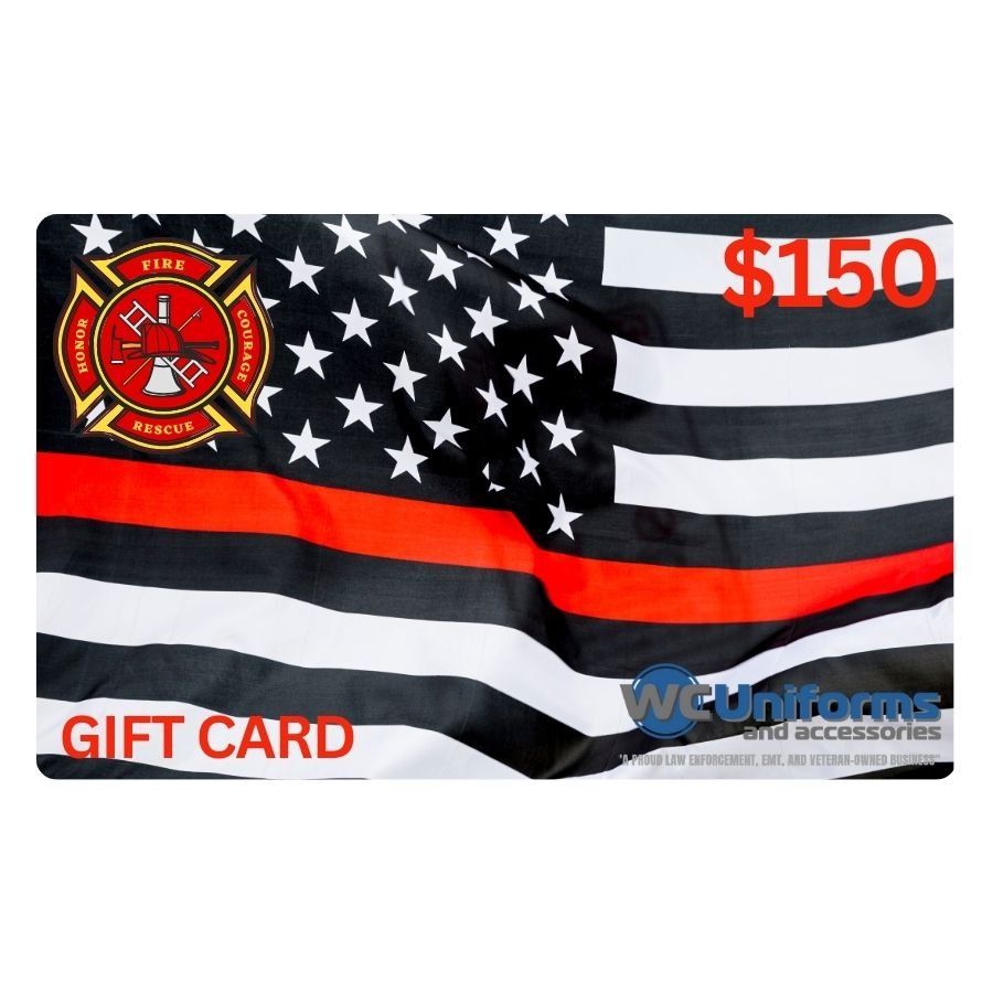 Fire Department Thin Red Line Flag Gift Card $5-$500 - Gift Cards