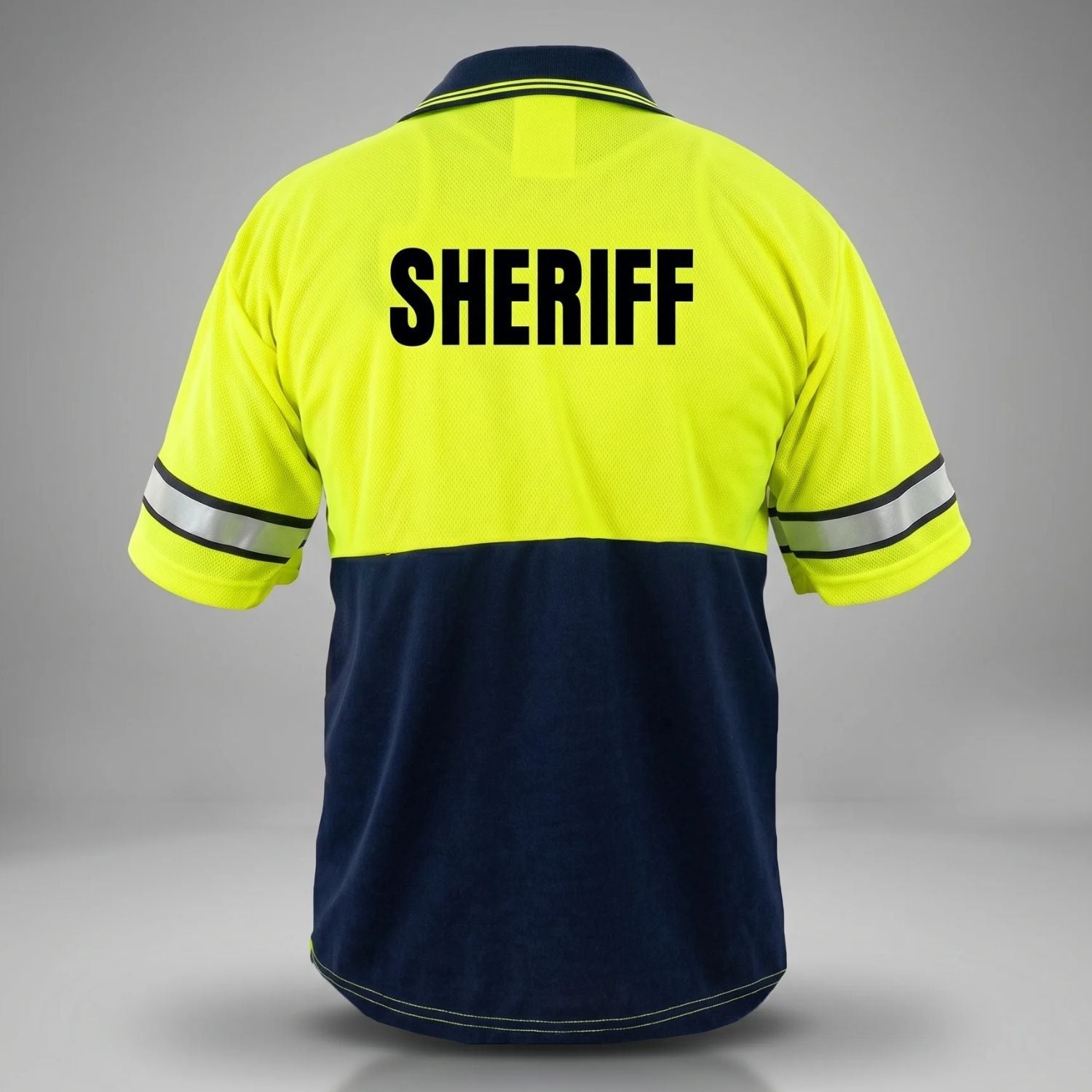 First Class Hi-Vis Bike Patrol Polo Shirt PS69 - POLICE, SHERIFF, SECURITY, EVENT STAFF - WCUniforms