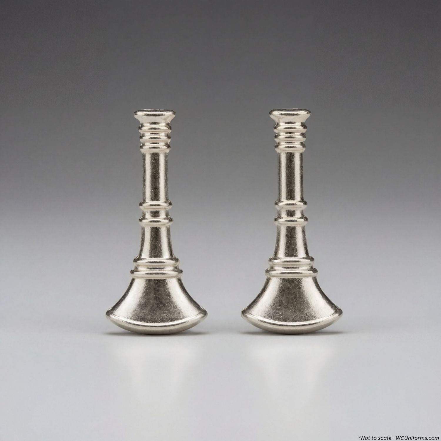 First Class Pair of Fire Bugle (Lieutenant) Collar Pins in Gold or Silver - WCUniforms