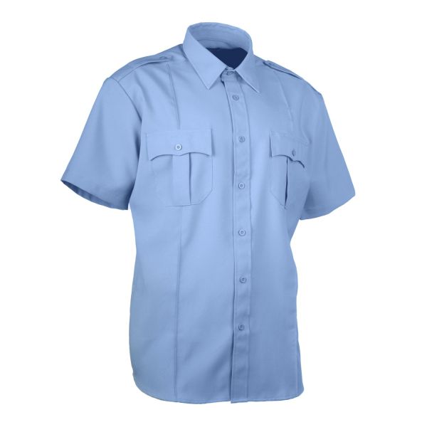 First Class Poly-Cotton Short-Sleeve Uniform Shirt - WCUniforms
