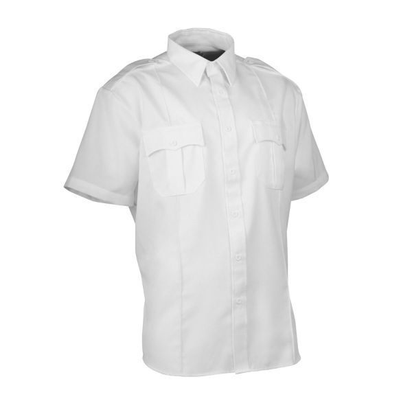 First Class Poly-Cotton Short-Sleeve Uniform Shirt - WCUniforms