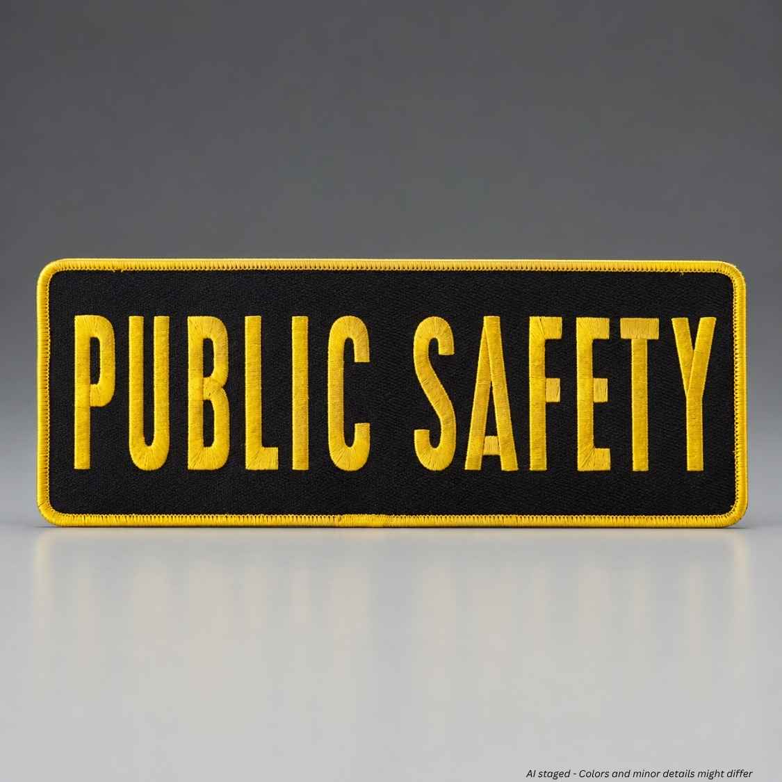 First Class Public Safety Emblem Large Patch 4x11 | E111 E112 - WCUniforms