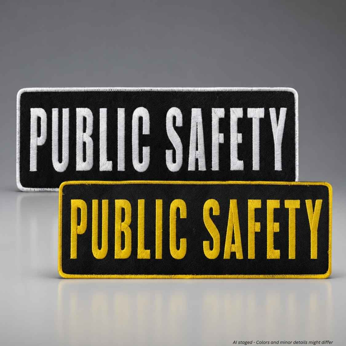 First Class Public Safety Emblem Large Patch 4x11 | E111 E112 - WCUniforms