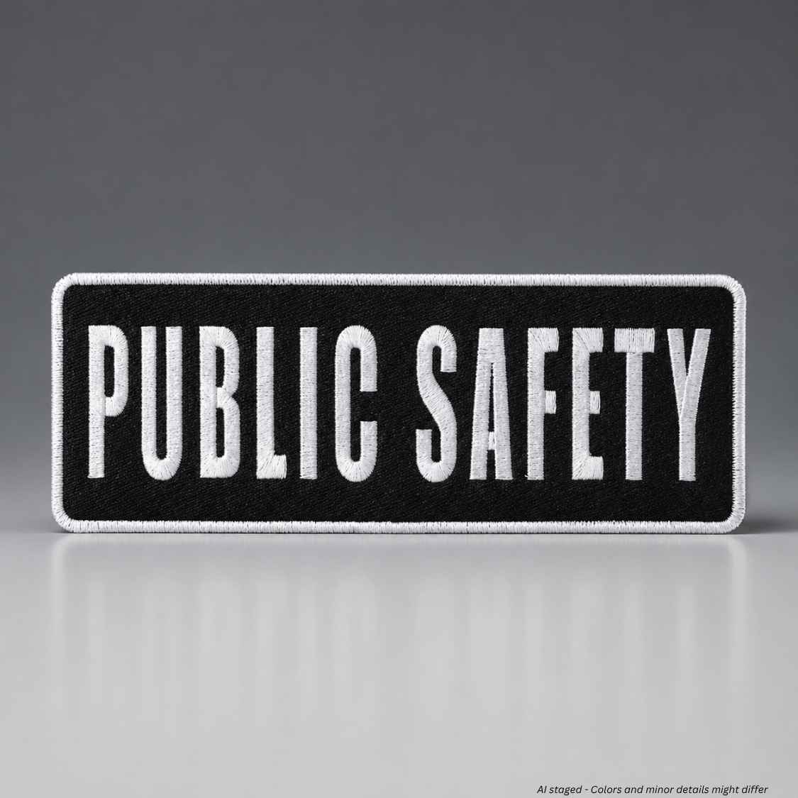 First Class Public Safety Emblem Large Patch 4x11 | E111 E112 - WCUniforms