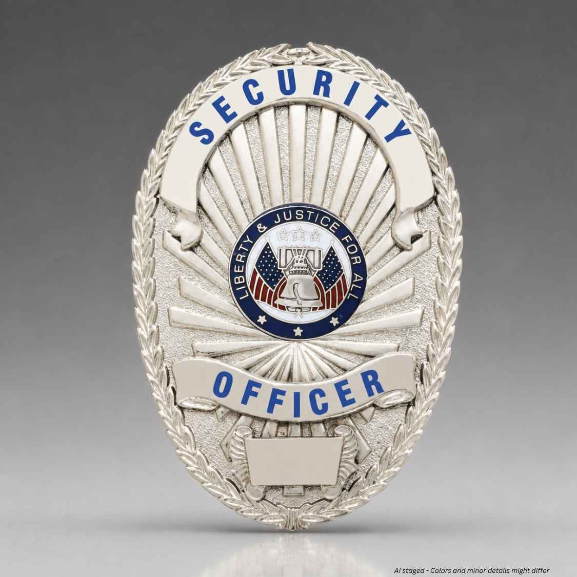 First Class Security Officer Silver Shield Badge BA17 - WCUniforms