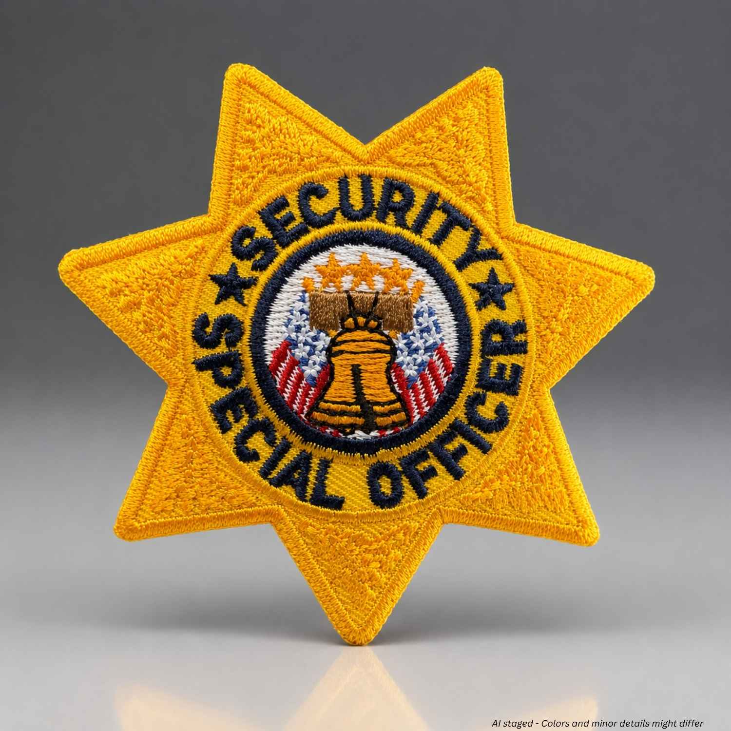 First Class Security Star Badge Patch | Chest & Cap Emblem - WCUniforms