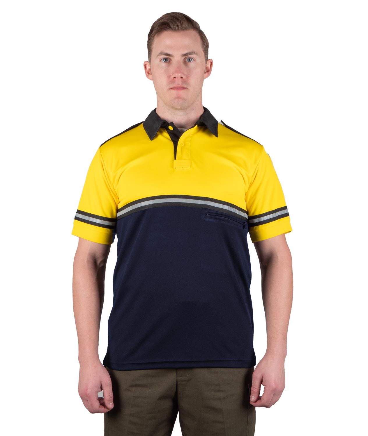 First Class Two-Tone Bike Patrol Uniform Polo Shirt POLICE, SHERIFF, STAFF, SECURITY - WCUniforms