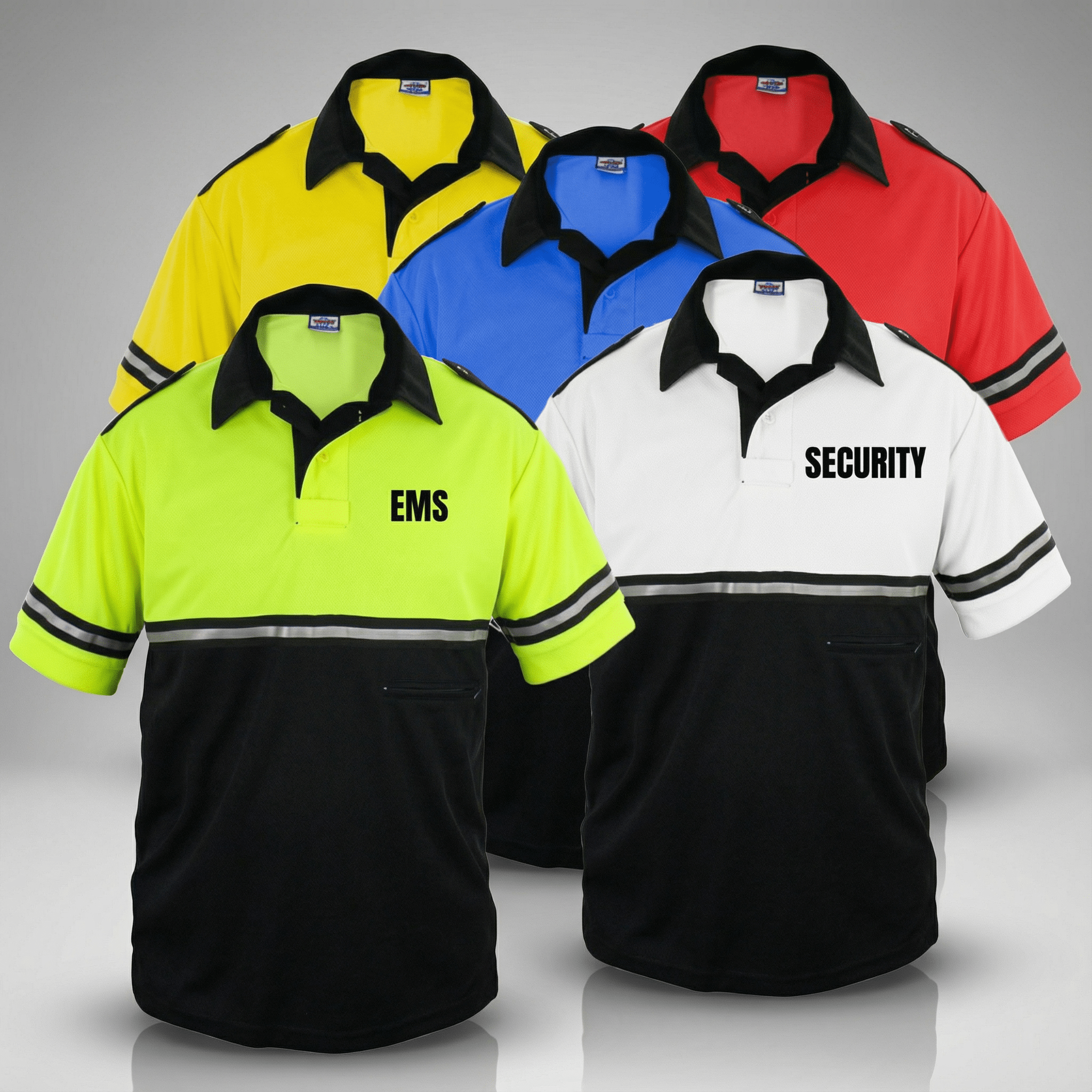 First Class Two-Tone Bike Patrol Uniform Polo Shirt POLICE, SHERIFF, STAFF, SECURITY - WCUniforms