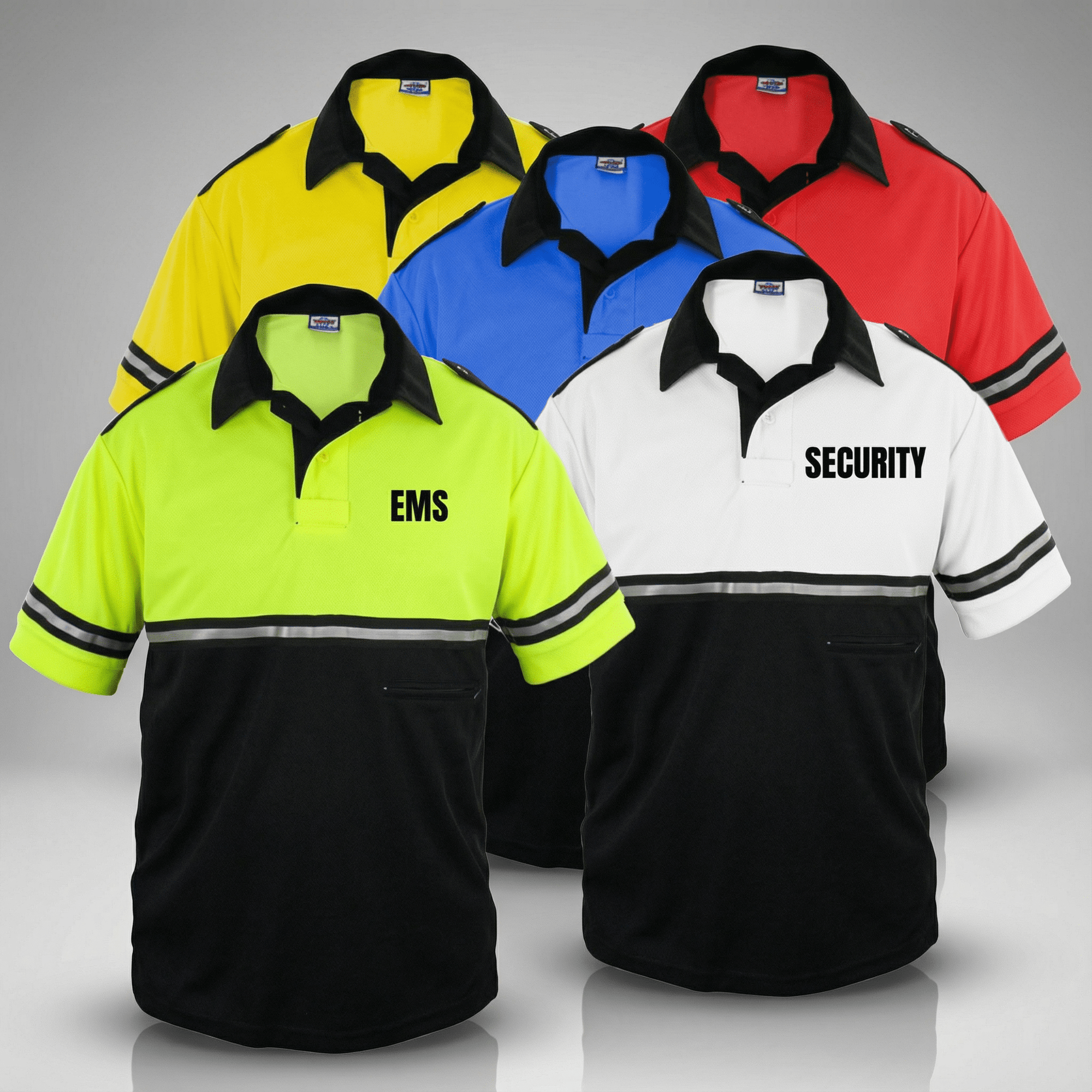 First Class Two-Tone Bike Patrol Uniform Polo Shirt POLICE, SHERIFF, STAFF, SECURITY - WCUniforms