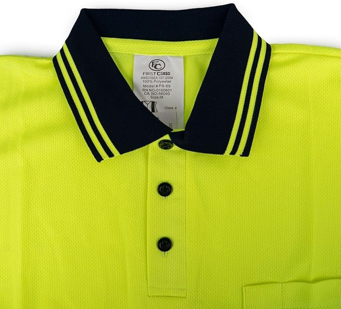 First Class Uniforms High-Visibility Bike Patrol Uniform Polo Shirts - Police, Security, Sheriff, and Event Staff PS79 - WCUniforms