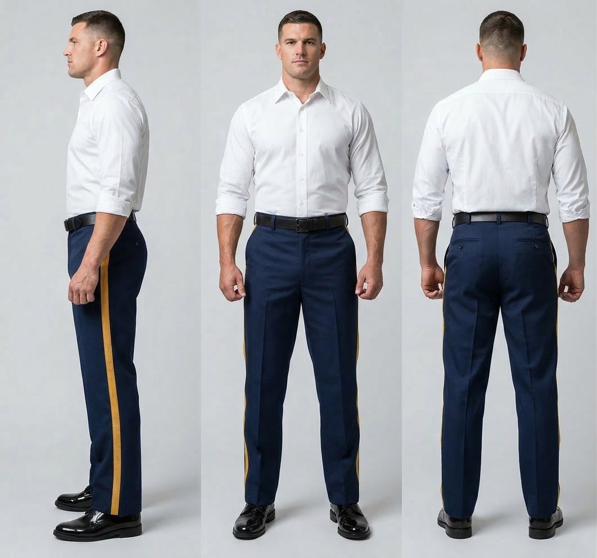 First Class Uniforms Striped Polyester Uniform Pants/Slacks SP12 - WCUniforms