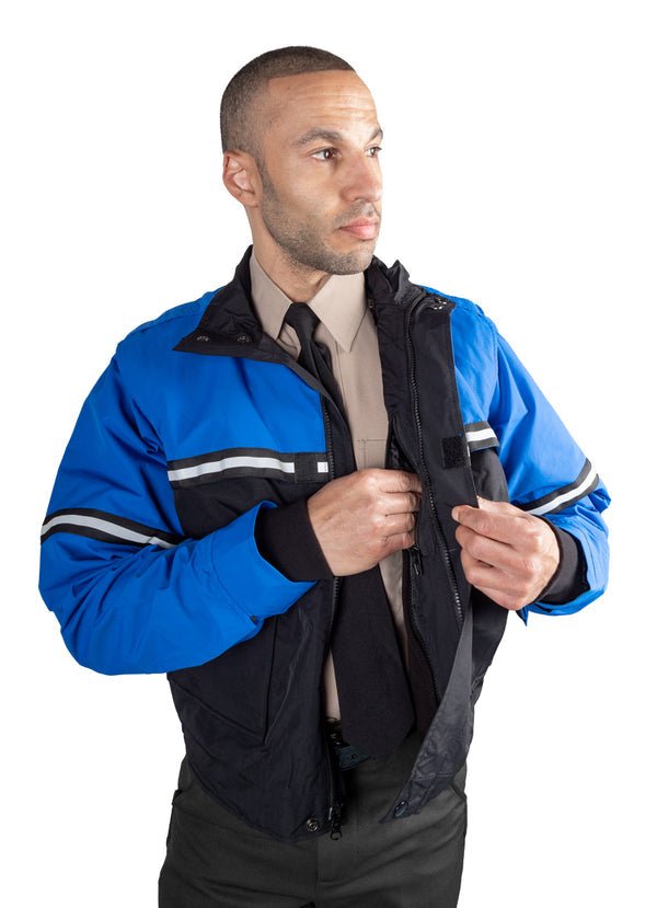 First Class Waterproof Zip-Off Sleeve Bike Patrol Jacket with Removable Liner - WCUniforms