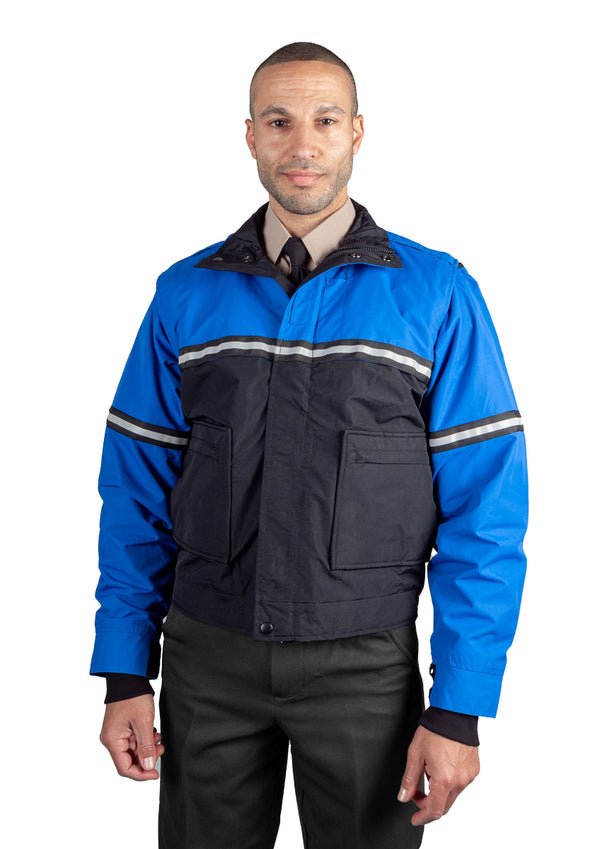First Class Waterproof Zip-Off Sleeve Bike Patrol Jacket with Removable Liner - WCUniforms