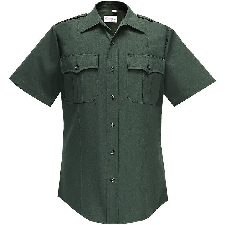 Flying Cross Command Short Sleeve Shirt w/ Zipper 85R77Z 06 14.0/14.5 N/A - WCUniforms
