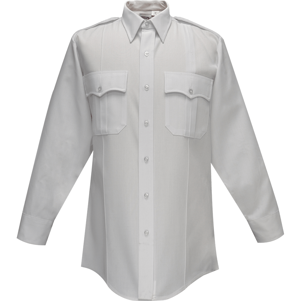 Flying Cross Deluxe Tropical Long Sleeve Shirt w/ Pleated Pockets 45W66 00 14.0/14.5 32/33 - WCUniforms