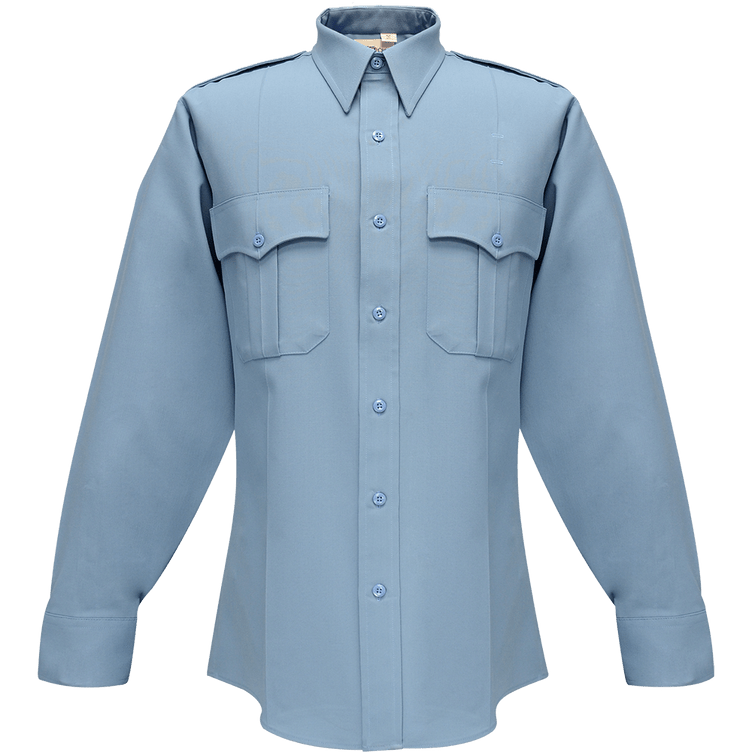 Flying Cross Deluxe Tropical Long Sleeve Shirt w/ Pleated Pockets 45W66 00 14.0/14.5 32/33 - WCUniforms