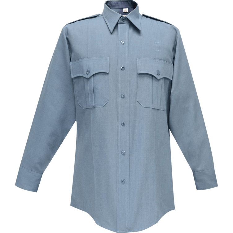 Flying Cross Deluxe Tropical Long Sleeve Shirt w/ Pleated Pockets 45W66 00 14.0/14.5 32/33 - WCUniforms