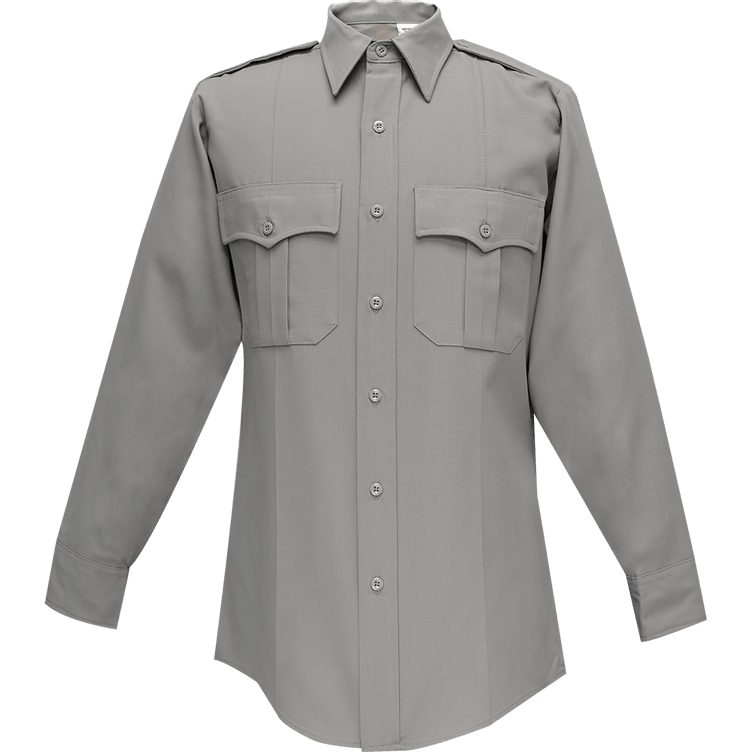 Flying Cross Deluxe Tropical Long Sleeve Shirt w/ Pleated Pockets 45W66 00 14.0/14.5 32/33 - WCUniforms