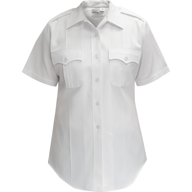 Flying Cross Deluxe Tropical Women's Short Sleeve Shirt w/ Convertible Sport Collar 152R66 00 30 N/A - WCUniforms