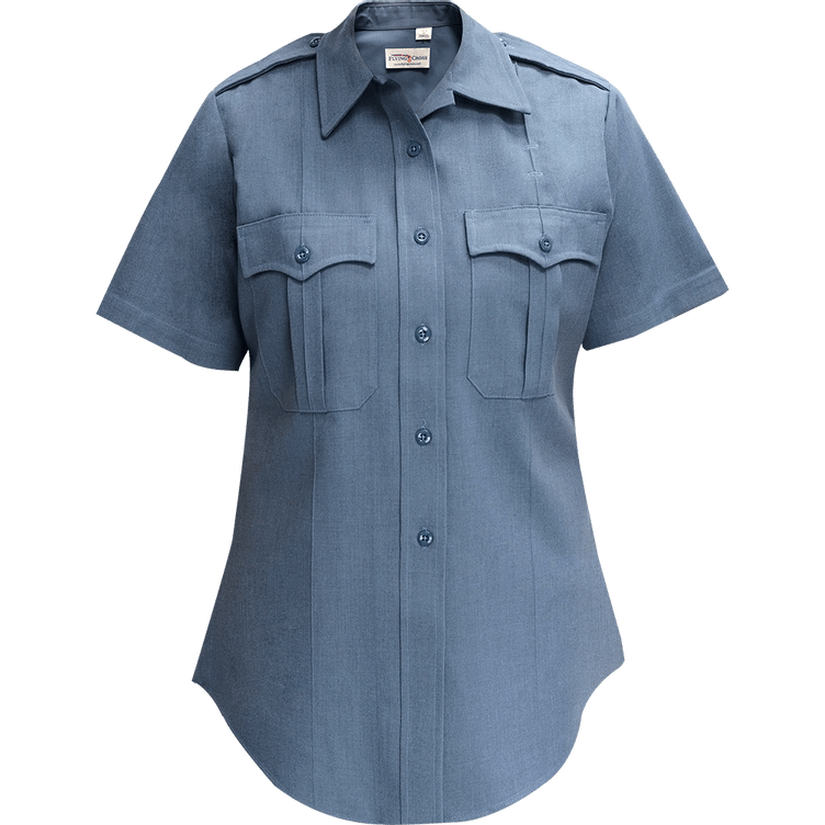 Flying Cross Deluxe Tropical Women's Short Sleeve Shirt w/ Traditional Collar 154R66 10 30 N/A - WCUniforms
