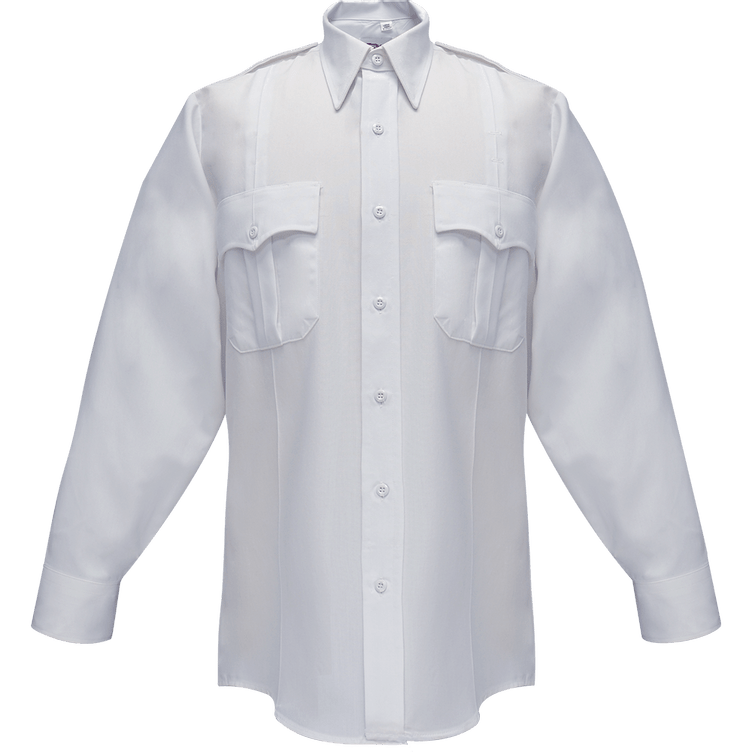 Flying Cross Duro Poplin Long Sleeve Shirt w/ Sewn-In Creases 35W54 00 14.0/14.5 32 - WCUniforms