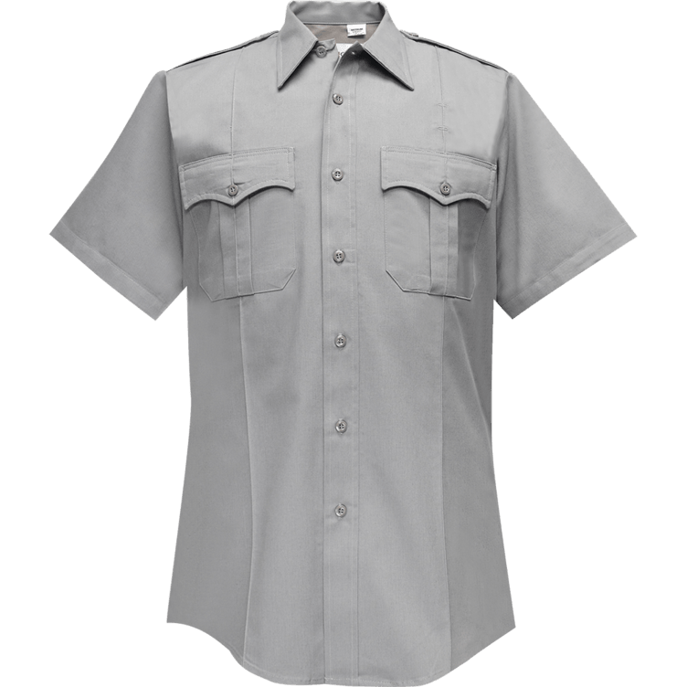 Flying Cross Duro Poplin Short Sleeve Shirt w/ Sewn-In Creases 85R54 00 14.0/14.5 N/A - WCUniforms
