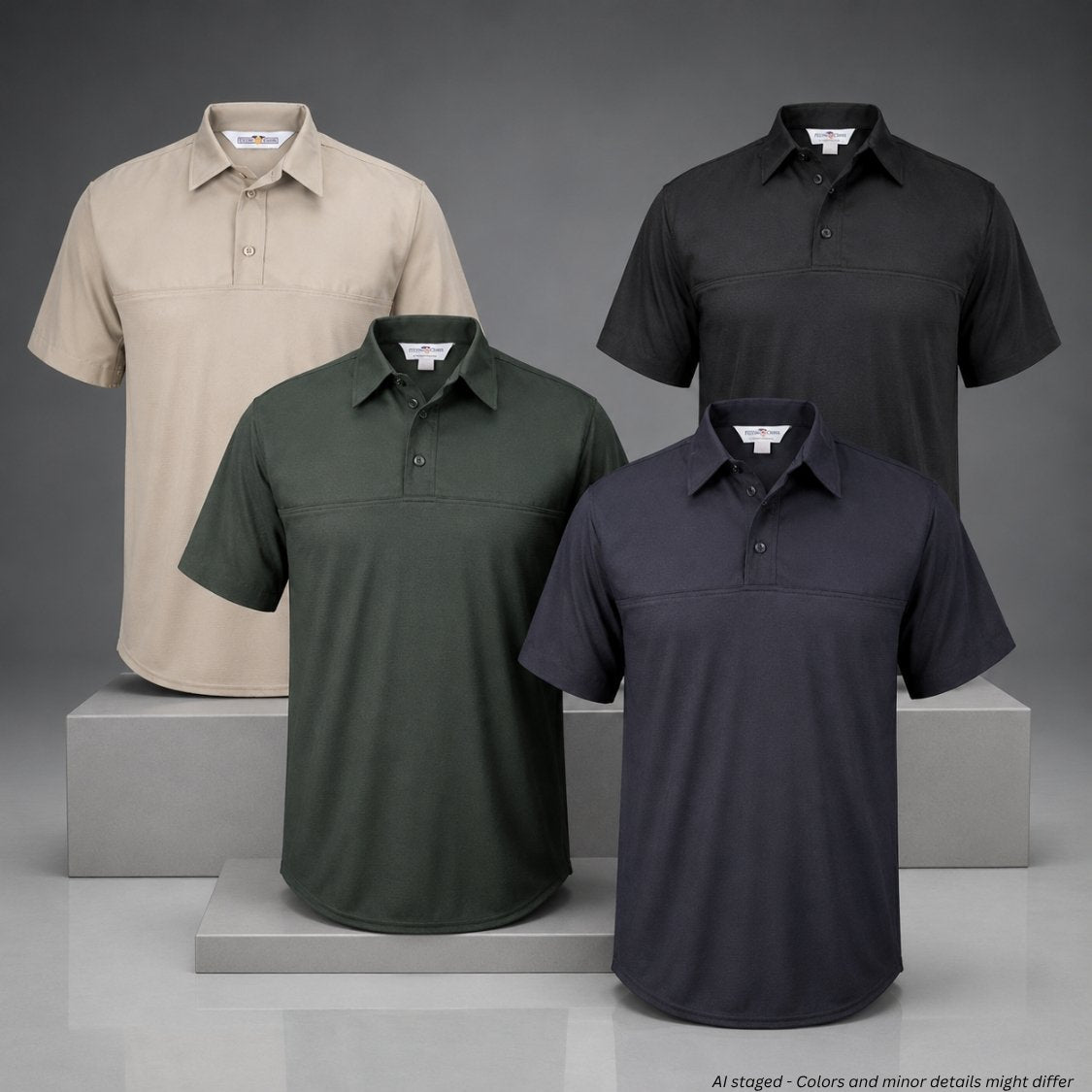 Flying Cross FX STAT Men's Short Sleeve Hybrid Uniform Shirt FX7000VS, front view product shot