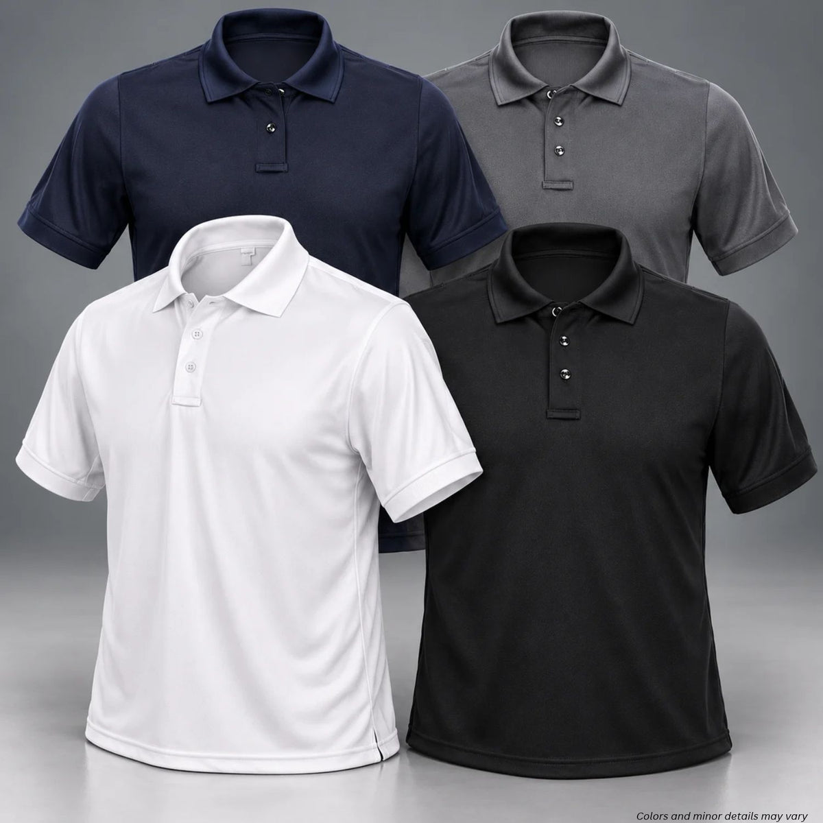 Flying Cross Men's Short Sleeve Impact Polo F1 3200 in LAPD Navy, Gray, White, and Black