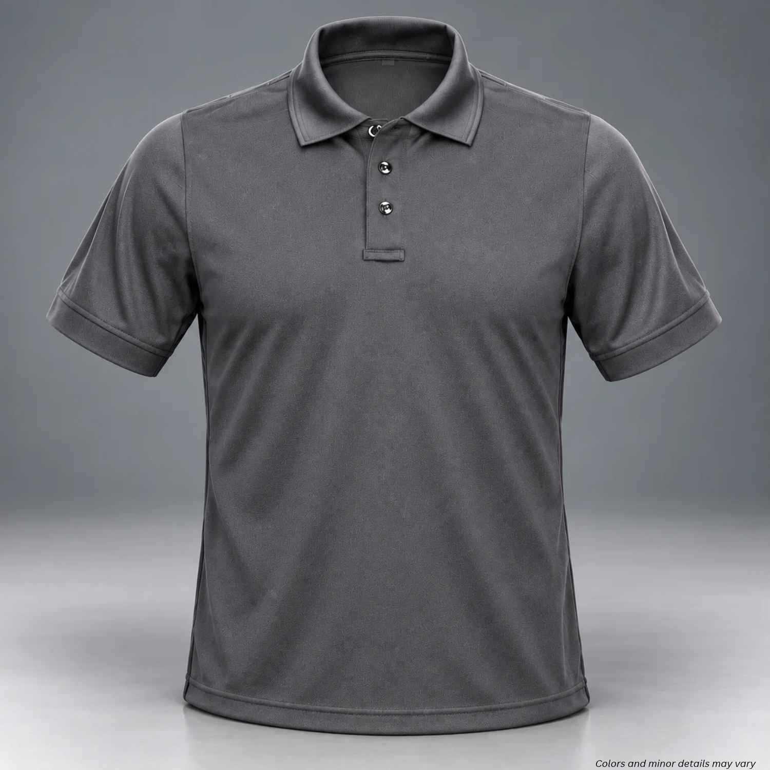 Flying Cross Impact Polo F1 3200 men's short sleeve duty polo in Gray, front view
