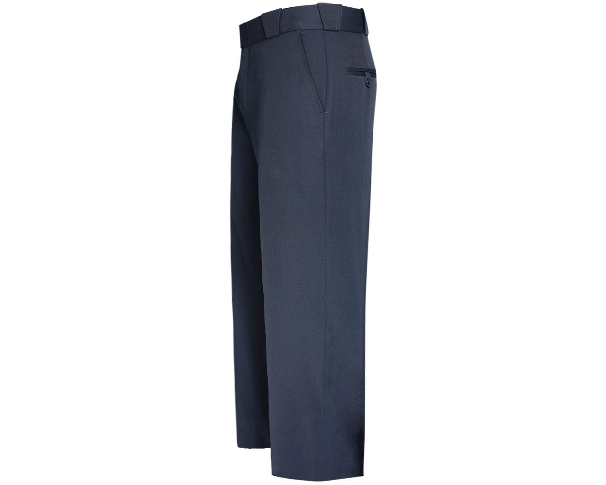 Flying Cross Legend men's pants, 55% polyester/45% wool, featuring quarter-top pockets and security tab for durability.