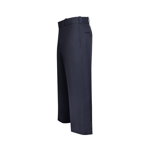 Men's Flying Cross Legend pants in dark color with side seam pockets, showcasing durable poly/wool fabric blend.
