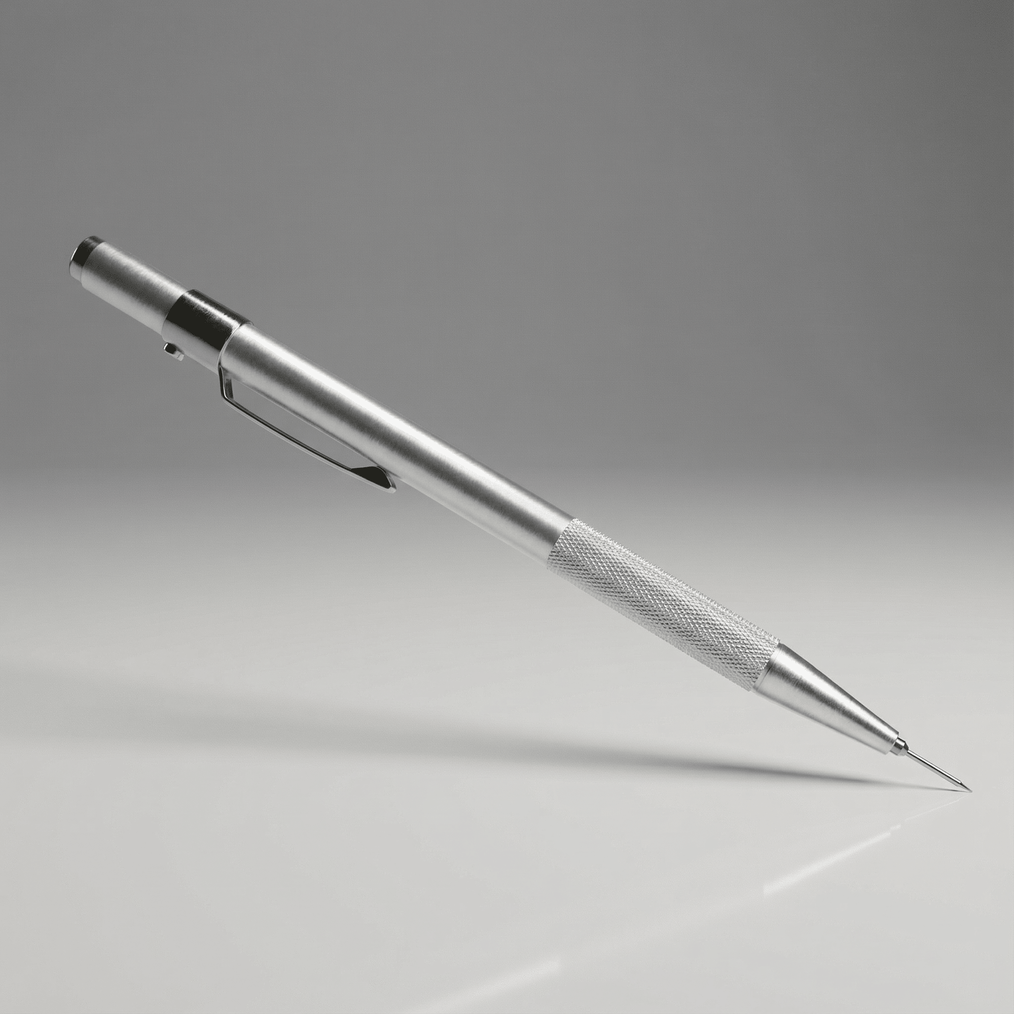 Silver mechanical Forensics Source Retractable Latent Print Ridge Counter 1005872 on a gray background