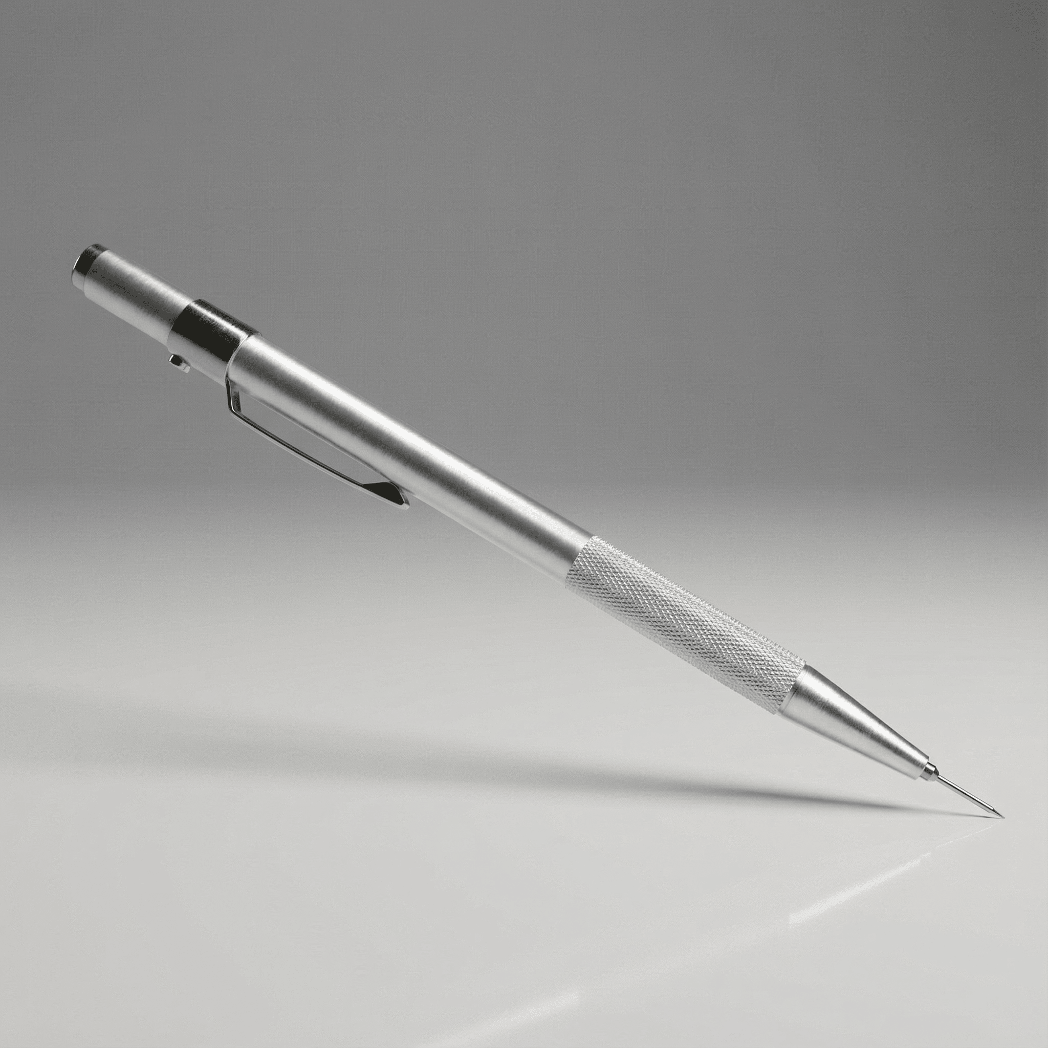 Silver mechanical Forensics Source Retractable Latent Print Ridge Counter 1005872 on a gray background
