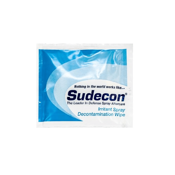 Fox Labs International Sudecon OC CS CN OC/CS Decontaminant Towelette Wipe - 100 or 1000 Pack