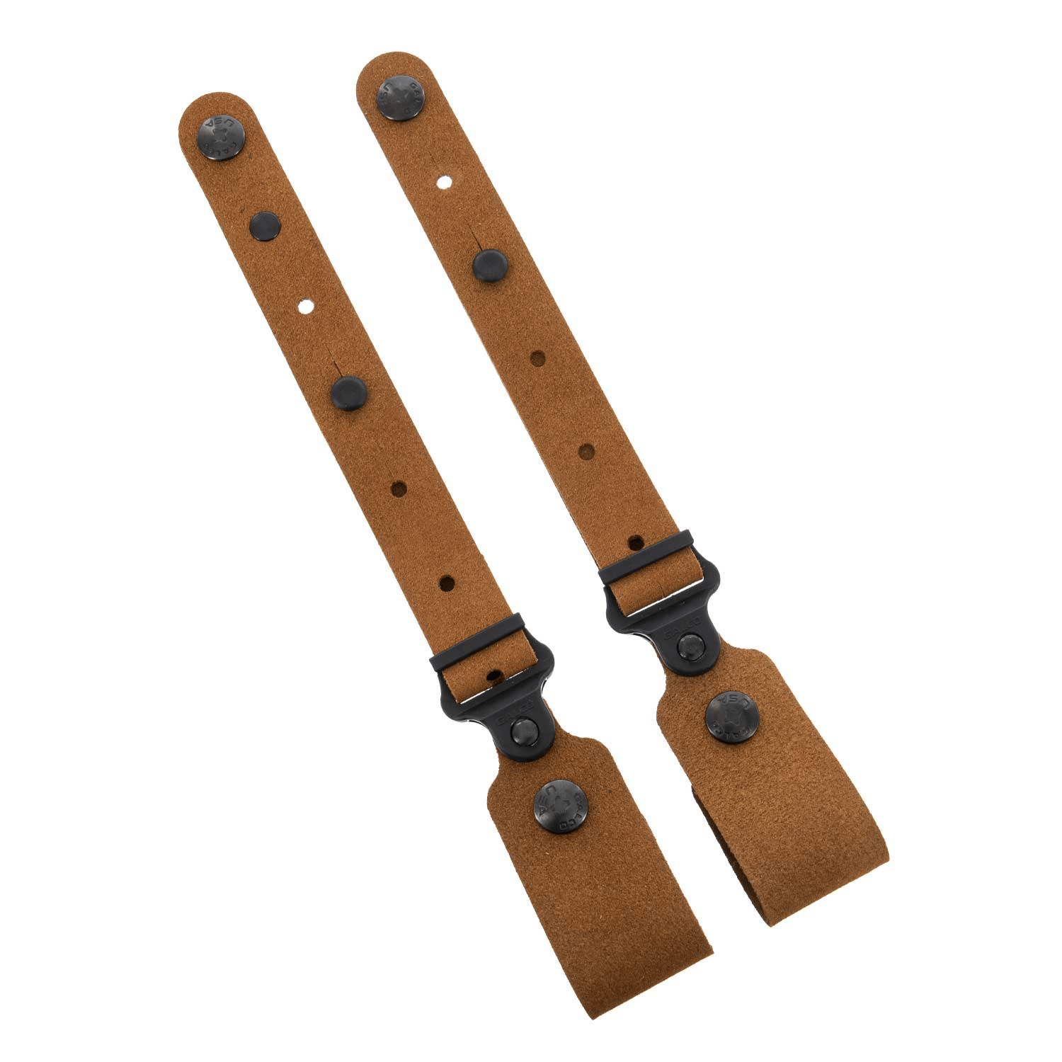Galco Gunleather Classic Lite Tie Down Set 2.0 in tan leather with adjustable straps and metal hardware.