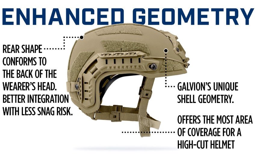 Galvion Batlskin Calman® TL Ballistic Helmet - WCUniforms