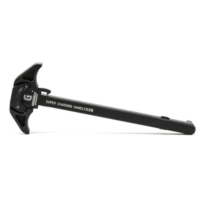 Geissele Automatics Super Charging Handle SCH 5.56, ambidextrous design, 7075-T6 aluminum, sleek and durable.