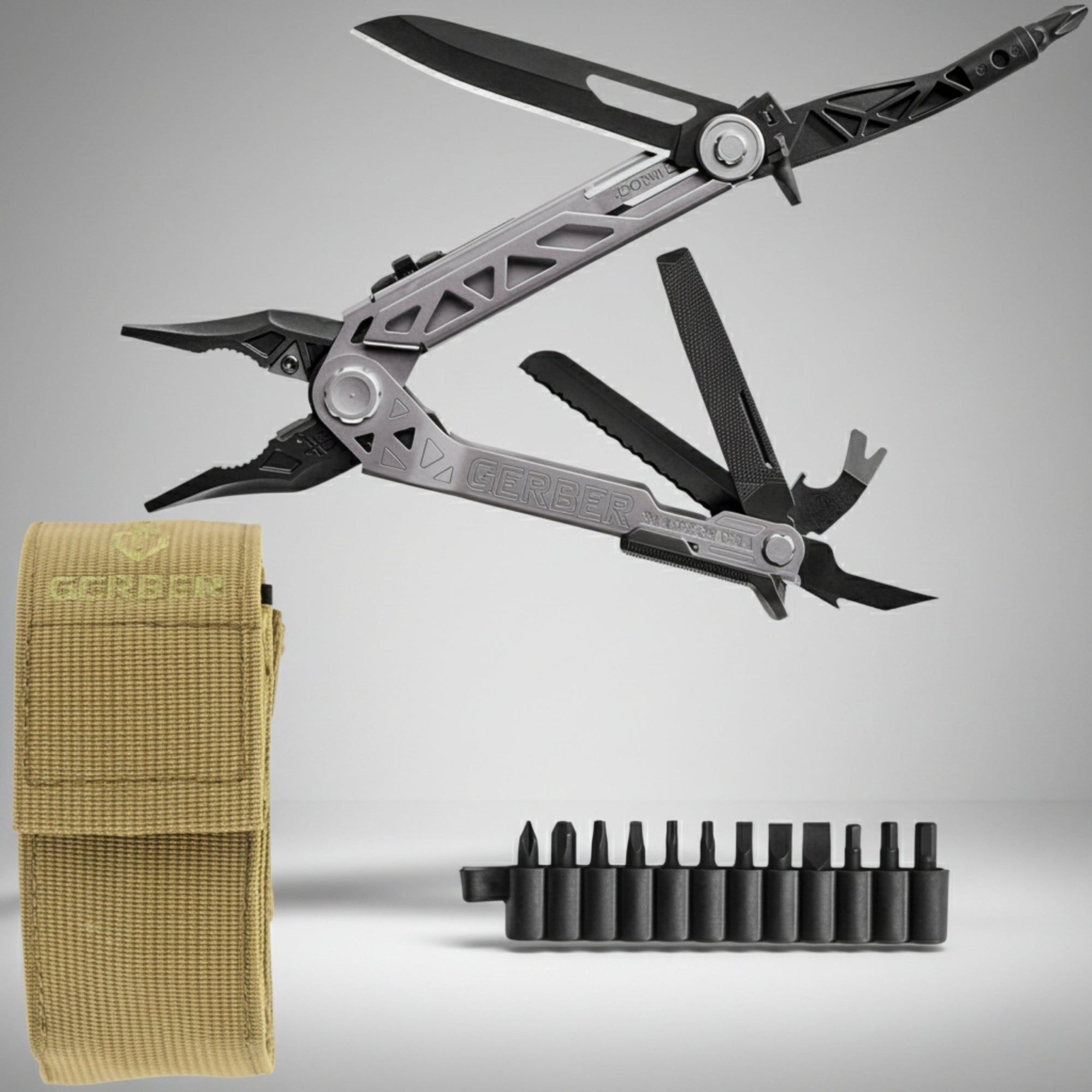 Gerber Gear Center - Drive Multi - Tool with Bit Set MOLLE Sheath 31 - 003076 - WCUniforms