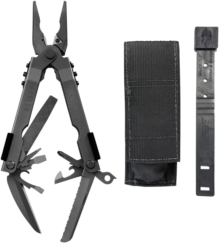 Gerber Gear Multi-Plier 600 14-in-1 Needlenose Black with Carbide Insert Cutters 30-000314 - WCUniforms