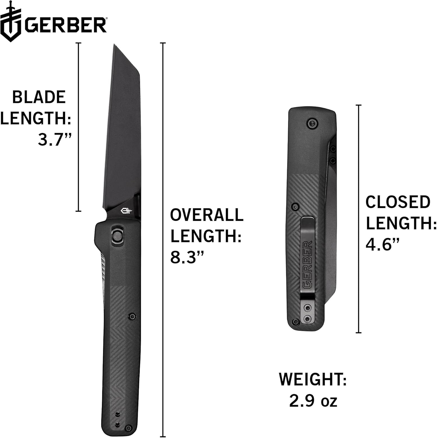 Gerber Gear Pledge Folding Knife - Tanto - WCUniforms