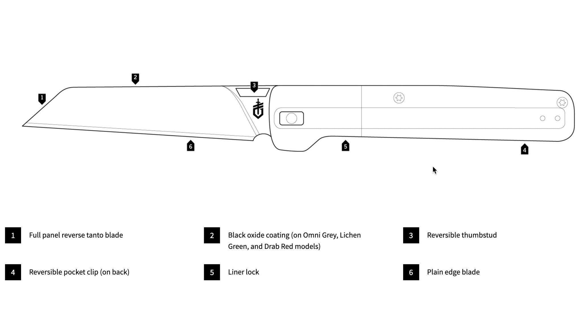 Gerber Gear Pledge Folding Knife - Tanto - WCUniforms