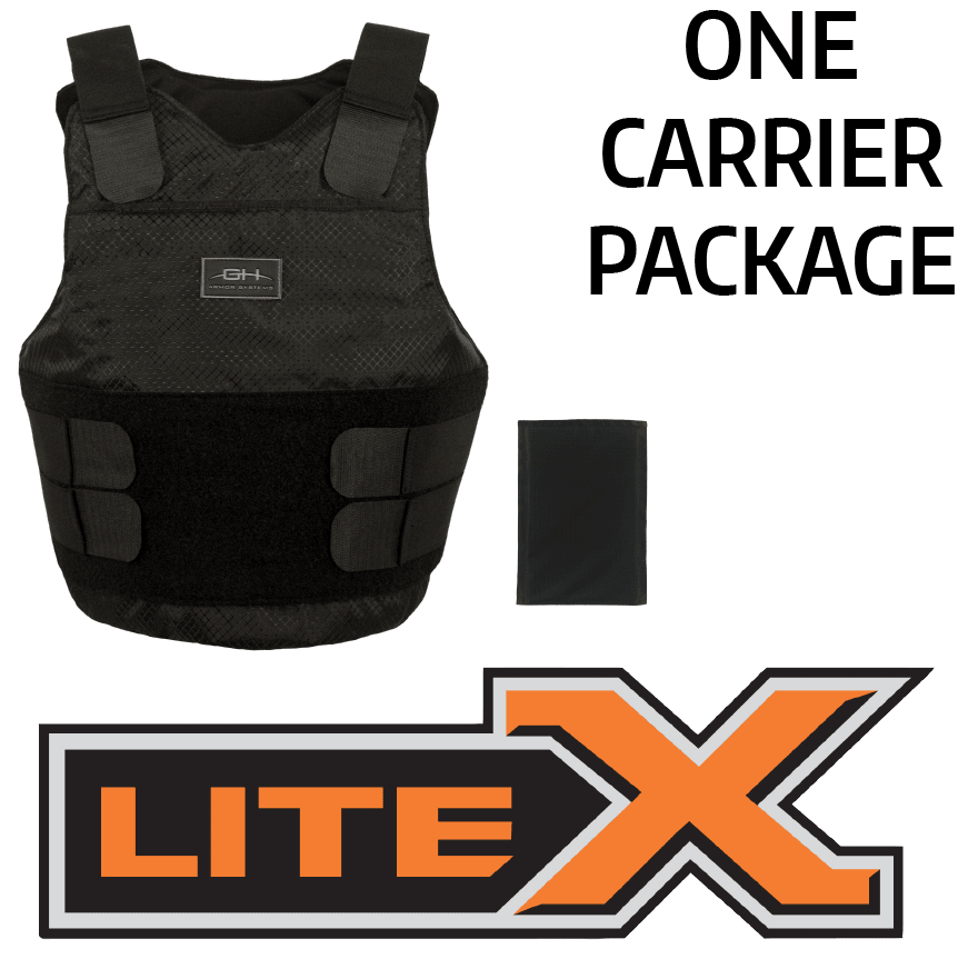 GH Armor Systems LiteX LX02 Level IIIA Carrier Package GH - LX02 - IIIA - F - 1 - B - WCUniforms
