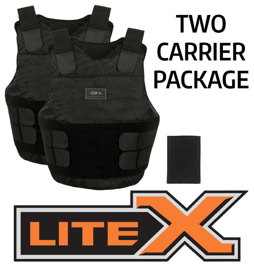 GH Armor Systems LiteX LX02 Level IIIA Carrier Package GH - LX02 - IIIA - F - 1 - B - WCUniforms