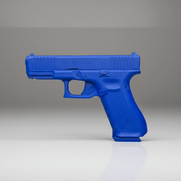 Glock 45 MOS Blue Training Gun FSG45-MOS Replica Handgun from Ring's on a gray background