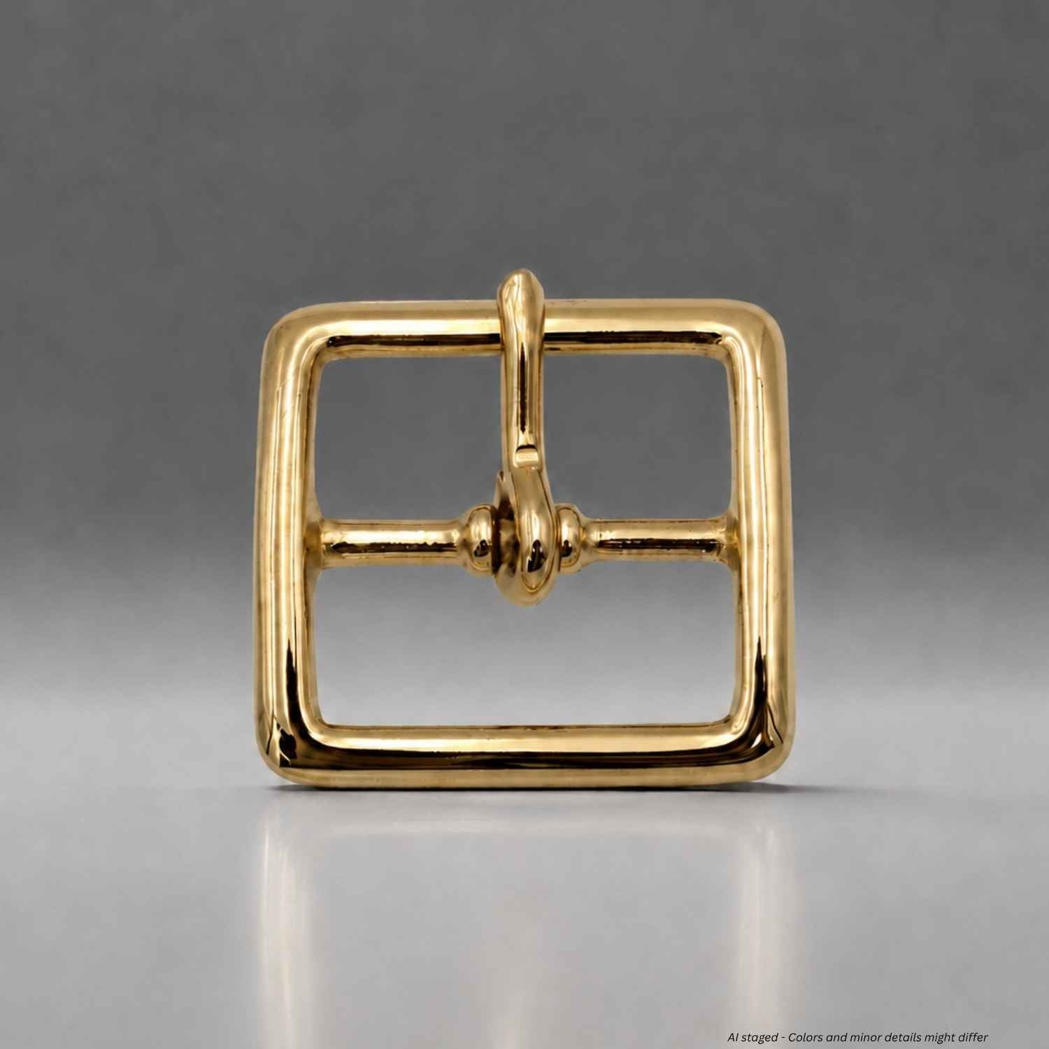 Gould & Goodrich 125-GBR brass replacement buckle for 1.75-inch garrison belts