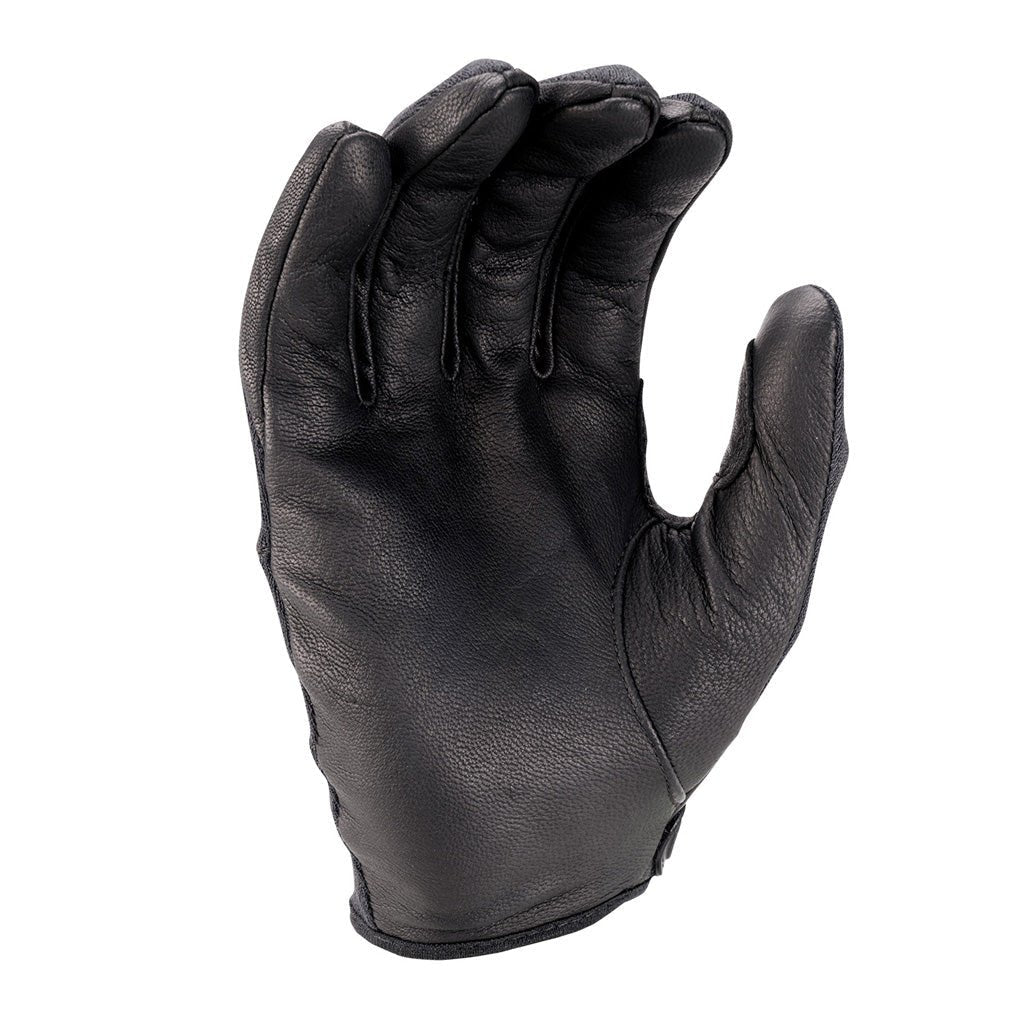 Goat leather palm of the Hatch SGK100FR Street Guard flame resistant tactical duty glove