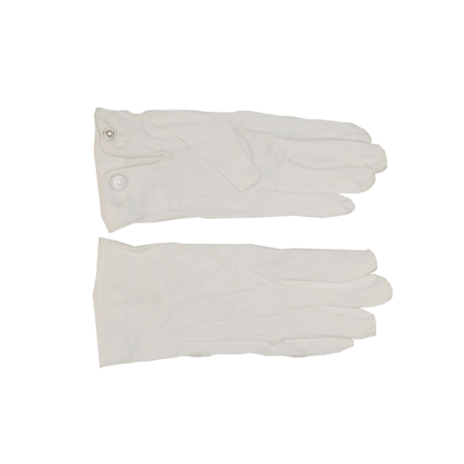 Hero's Pride Parade Snap Gloves - Raised Pointing - White 8770W - WCUniforms