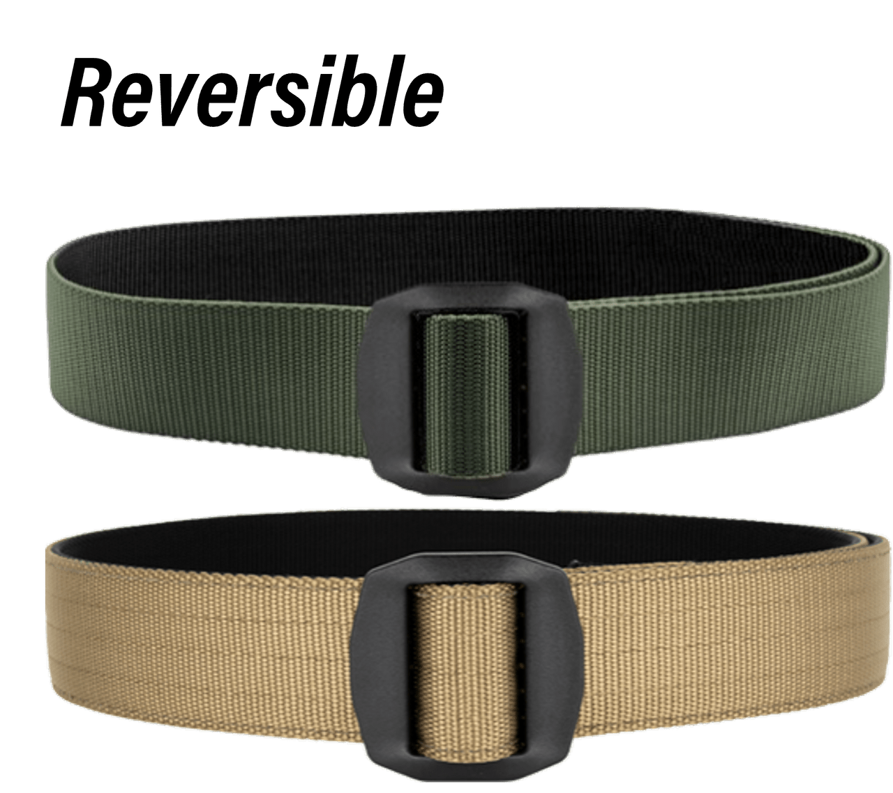 Hero's Pride Tactical EDC Reversible Belt with Black Buckle (with a stitching defect) - WCUniforms
