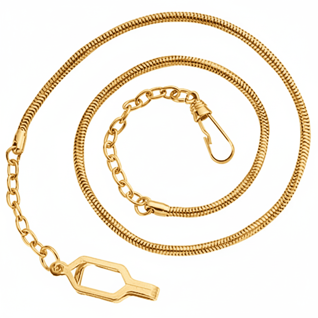 Hero's Pride Whistle Chain with Epaulette Clasp 4014 (gold or nickel) - WCUniforms